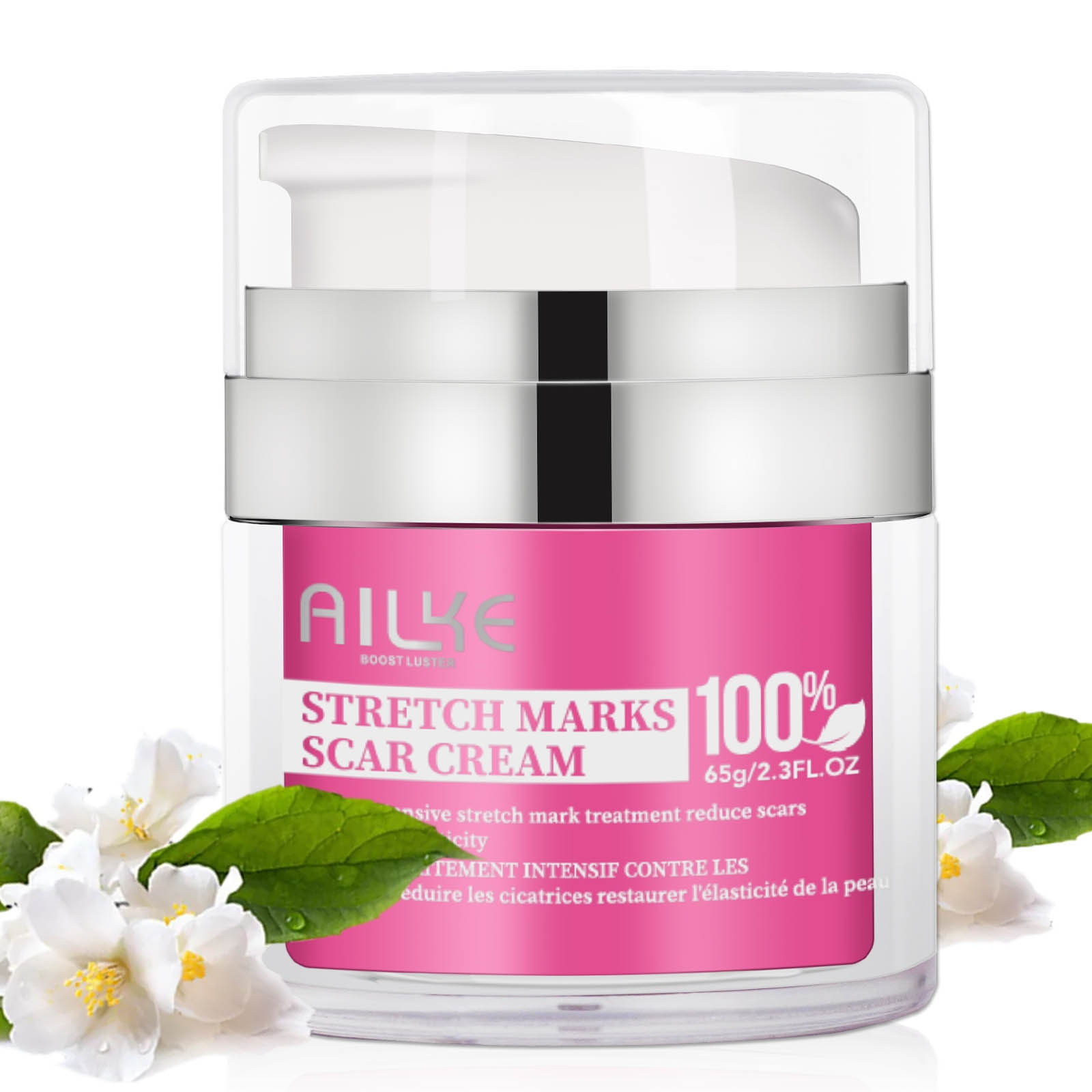 AILKE Organic Stretch Mark Cream for Pregnancy, Maternity Scar, Fat Lines Remov