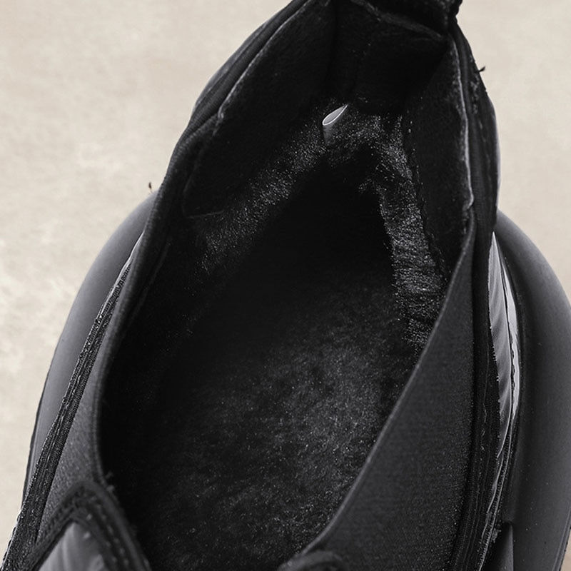 Miniature : Men Boots 2023 Winter Cotton Shoes Fashion Waterproof Snow Boots Hombre Thick B