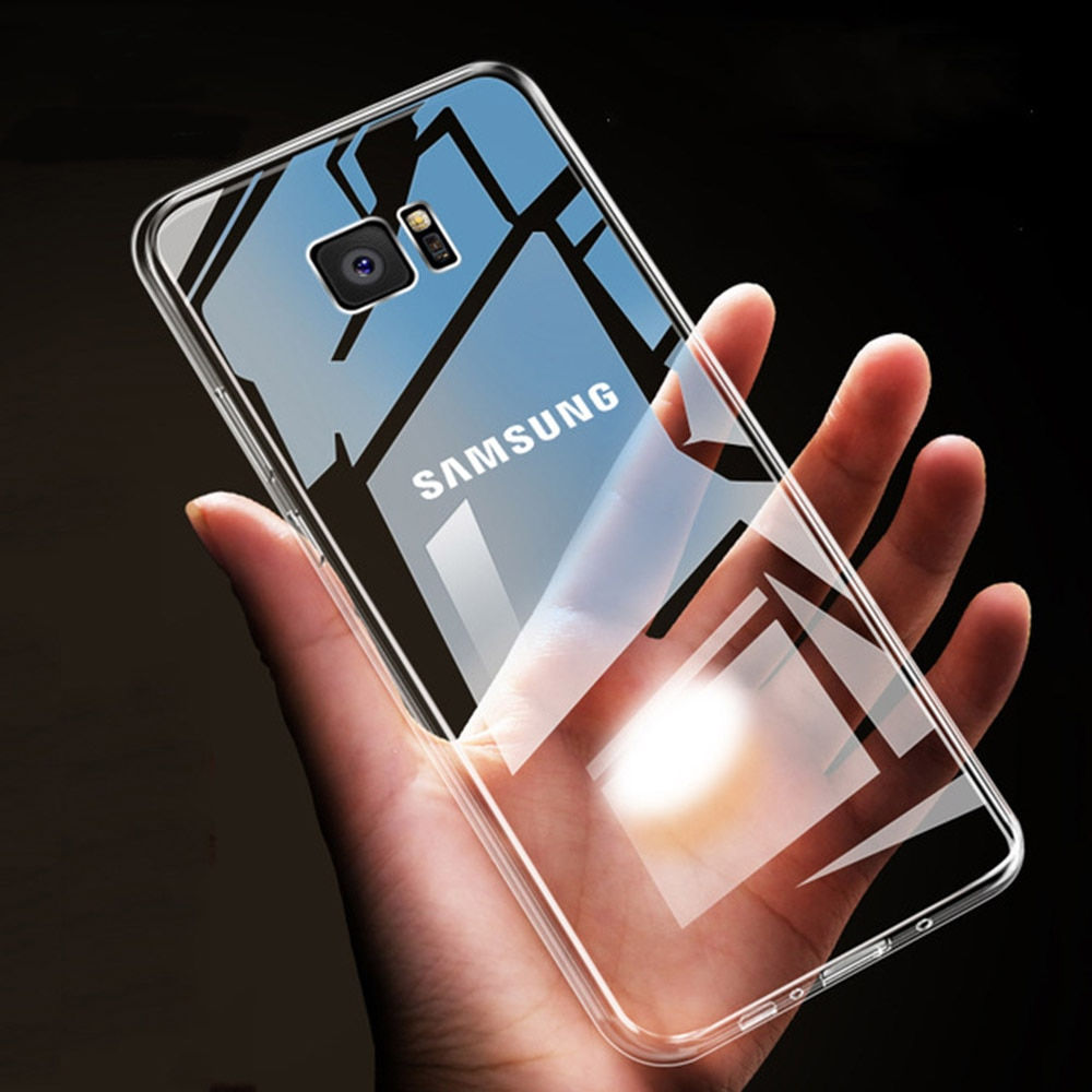 Transparent Case For Samsung Galaxy S7 edge S8 s9 s10 lite Note 8 9 10 20 A6 A7