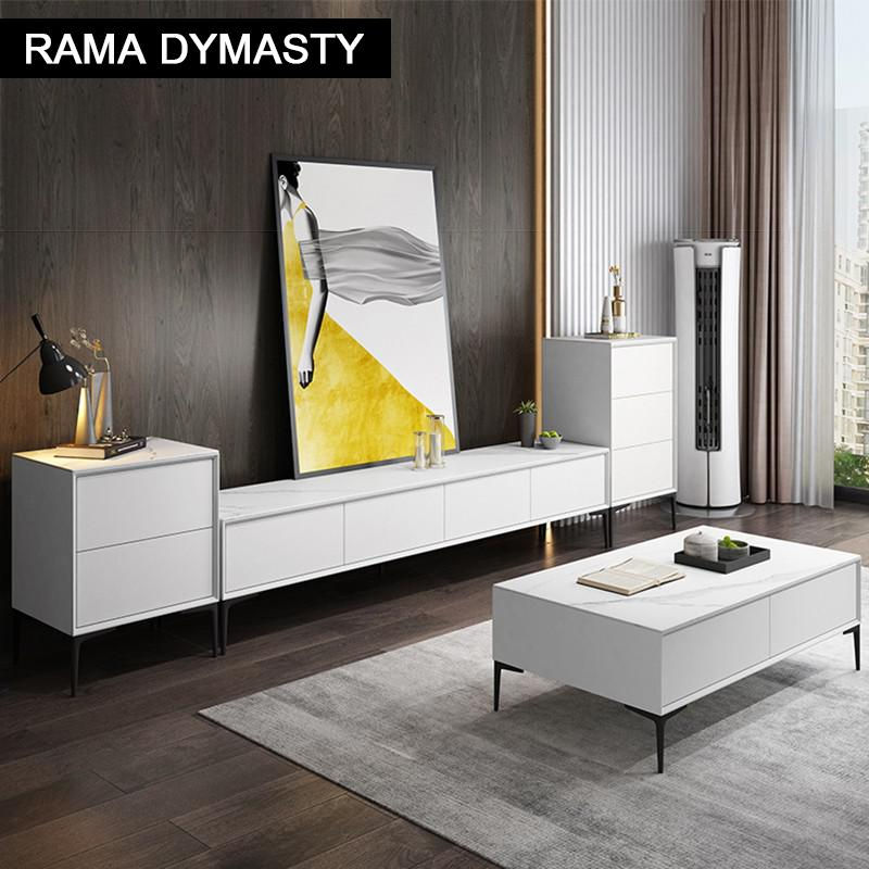 Thumbnail: Modern Apartamento Minimalist Slate TV Cabinet Coffee Table Combination Home Li