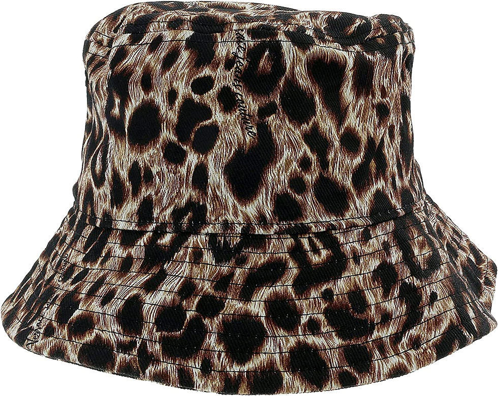 Thumbnail: Versace Jeans Couture Leopard Signature Fisherman Hat-One Size for Mens
