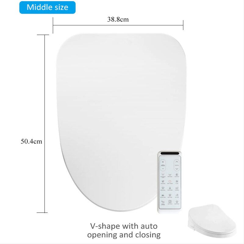 Thumbnail: Ecofresh smart toilet seat cover electronic bidet cover clean dry seat heating 