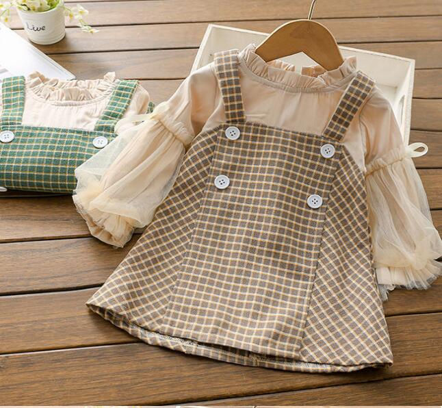 Miniaturbild: Baby Girls winter Princess Patchwork Dress 2021 New Fashion Party Costumes Kids