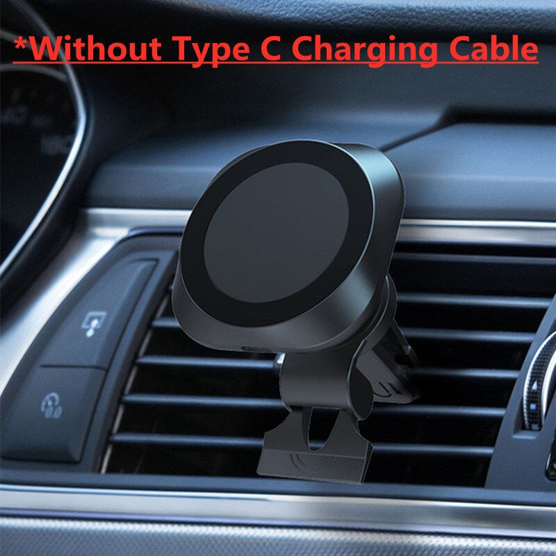 Thumbnail: 30W Magnetic Wireless Chargers Car Air Vent Stand Phone Holder Mini  Fast Charg