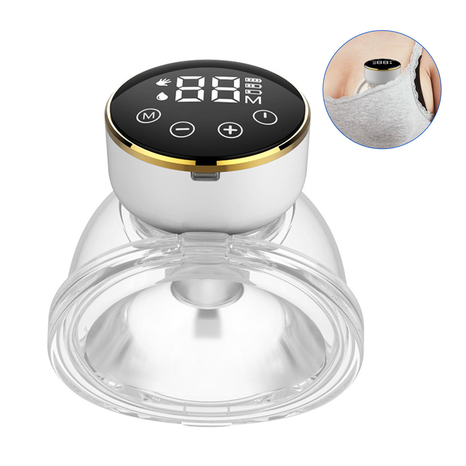 ifanze Hands-Free Breast Pump, Wearable Electric Breast Pumps Touch Pane, 3 Mod