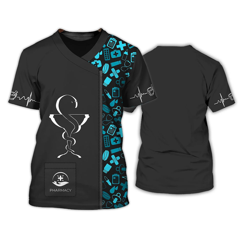 Thumbnail: New Women's T-shirt Nurse Printed Tee Funny Uniform Short Sleeve Tops O-neck Fa
