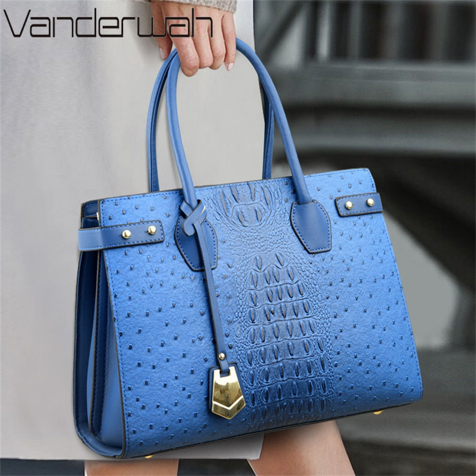 Miniatura: Luxury Alligator Handbags for Women 2022 New Ladies Leather Shoulder Top-Handle