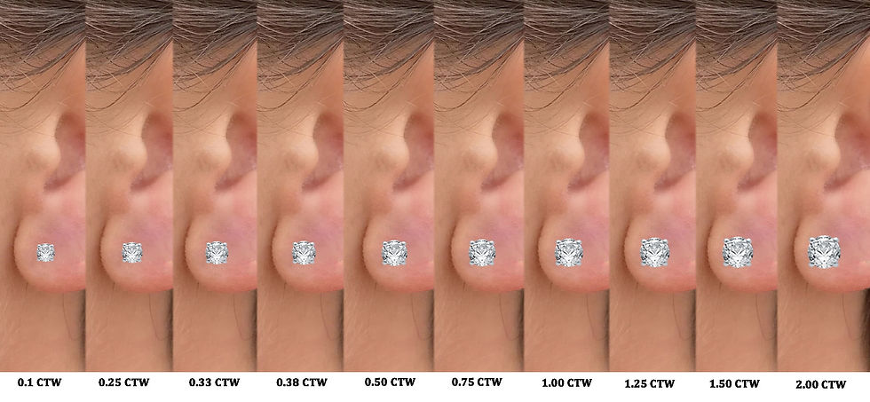 Thumbnail: Brilliance Fine Jewelry 3/8 Carat T.W. Diamond 10 Kt White Gold Studs (H-I, I2-