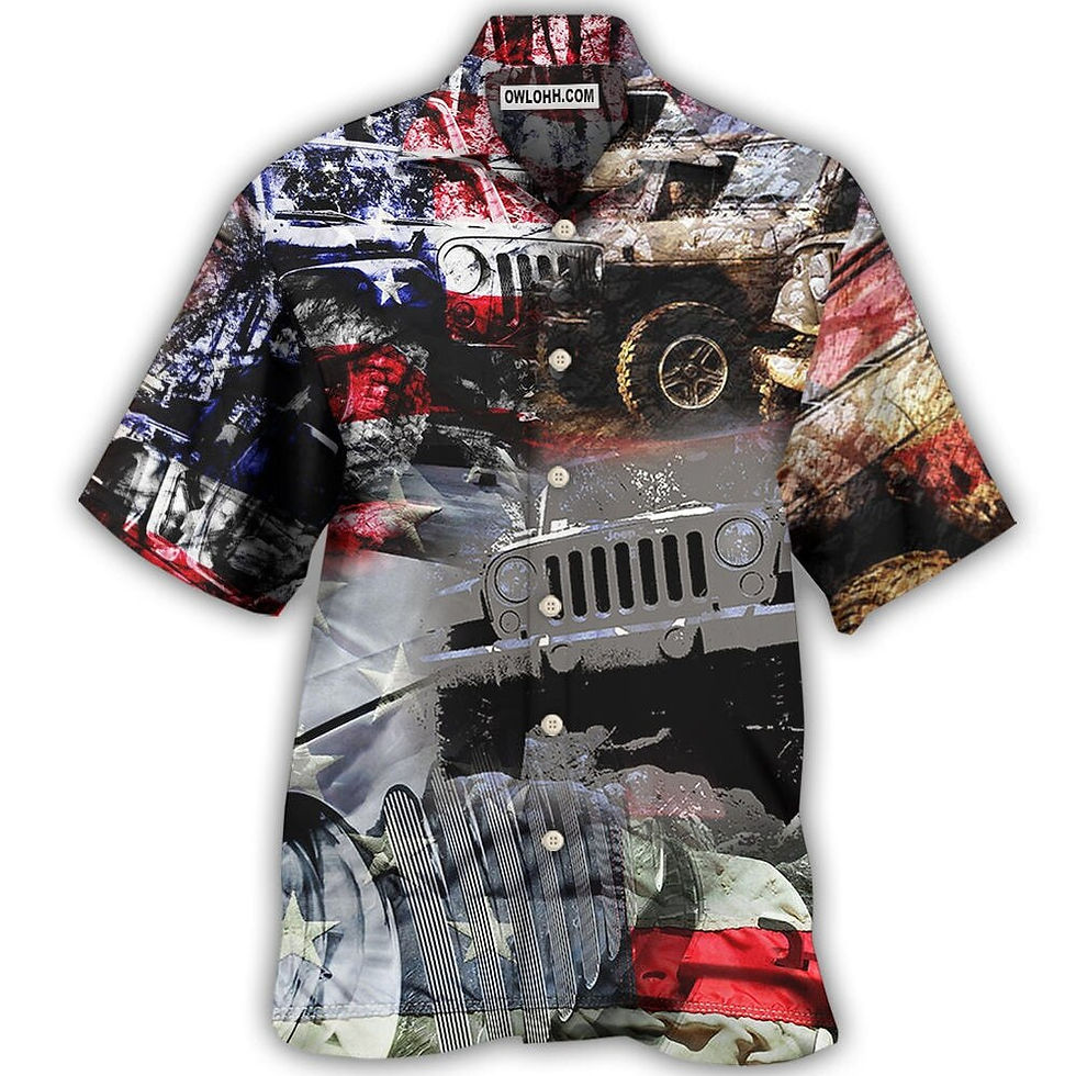 Thumbnail: 2023 Men's Beach Summer Outdoor Vintage Hawaiian Shirt Funny Car Print Shirt Fo