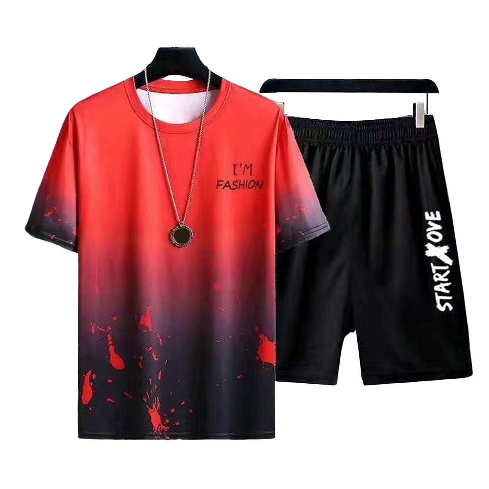 Thumbnail: Men Tracksuit Casual Joggers Hooded Sportswear Jackets And Pants 2 Piece Sets H