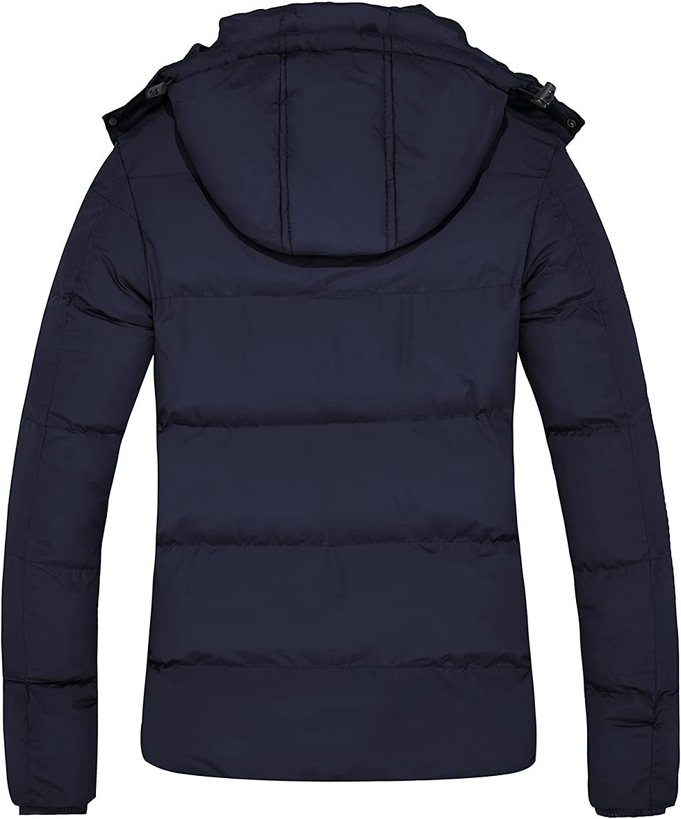 Miniatura: FARVALUE Women's Winter Coat Thicken Puffer Jacket Warm Bubble Coat with Remova