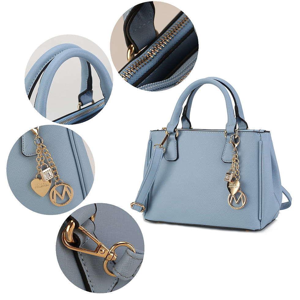 Miniatura: MKF Collection Women’s Satchel Bag with Wallet, Vegan Leather Purse Handbag by 