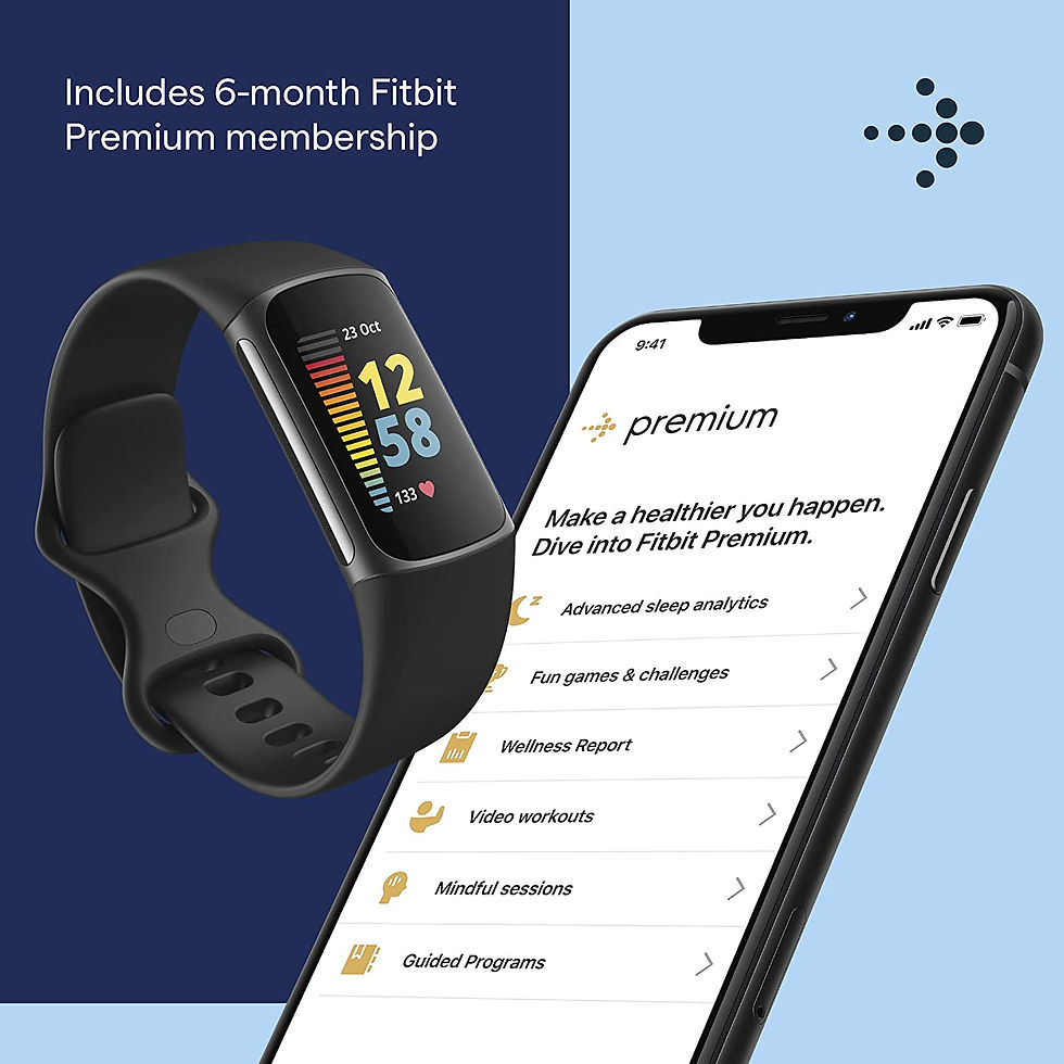 Thumbnail: Fitbit Charge 5 Advanced Fitness & Health Tracker with Built-in GPS, Stress Man