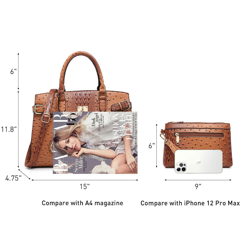 Miniatura: MKP Top Handle Tote Handbags Work Shoulder Bags with Matching Wristlet Wallet f
