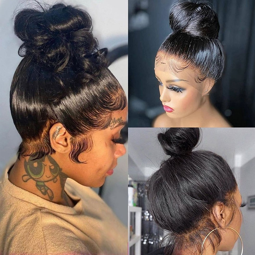 Thumbnail: Reusable HD Lace Baby Hair Stripes Human Hair Fluffy Baby Hair Edge Stripes Nat