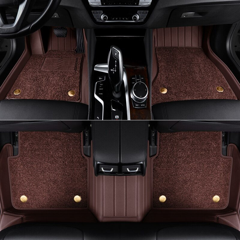 Miniature : Custom Fit Floor Mat ECO Cowhide Leather For 5 Seaters BMW e46 e60 e39 f30 for 