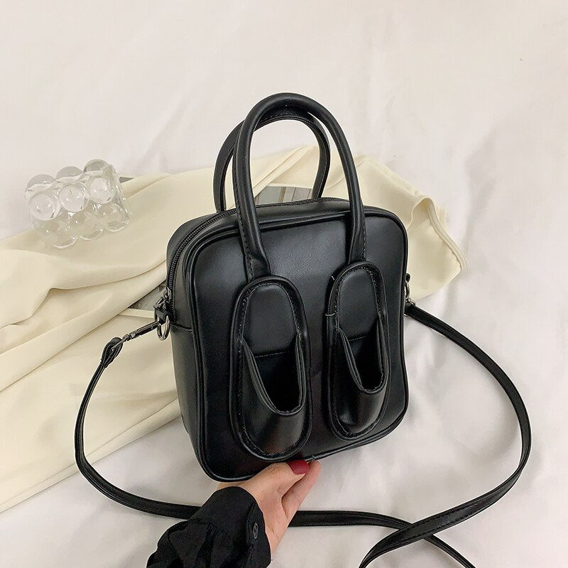 Miniatura: Cute Young Girls Handbag Green Pu Leather Bag Fun Creative Shoes Shape Shoulder