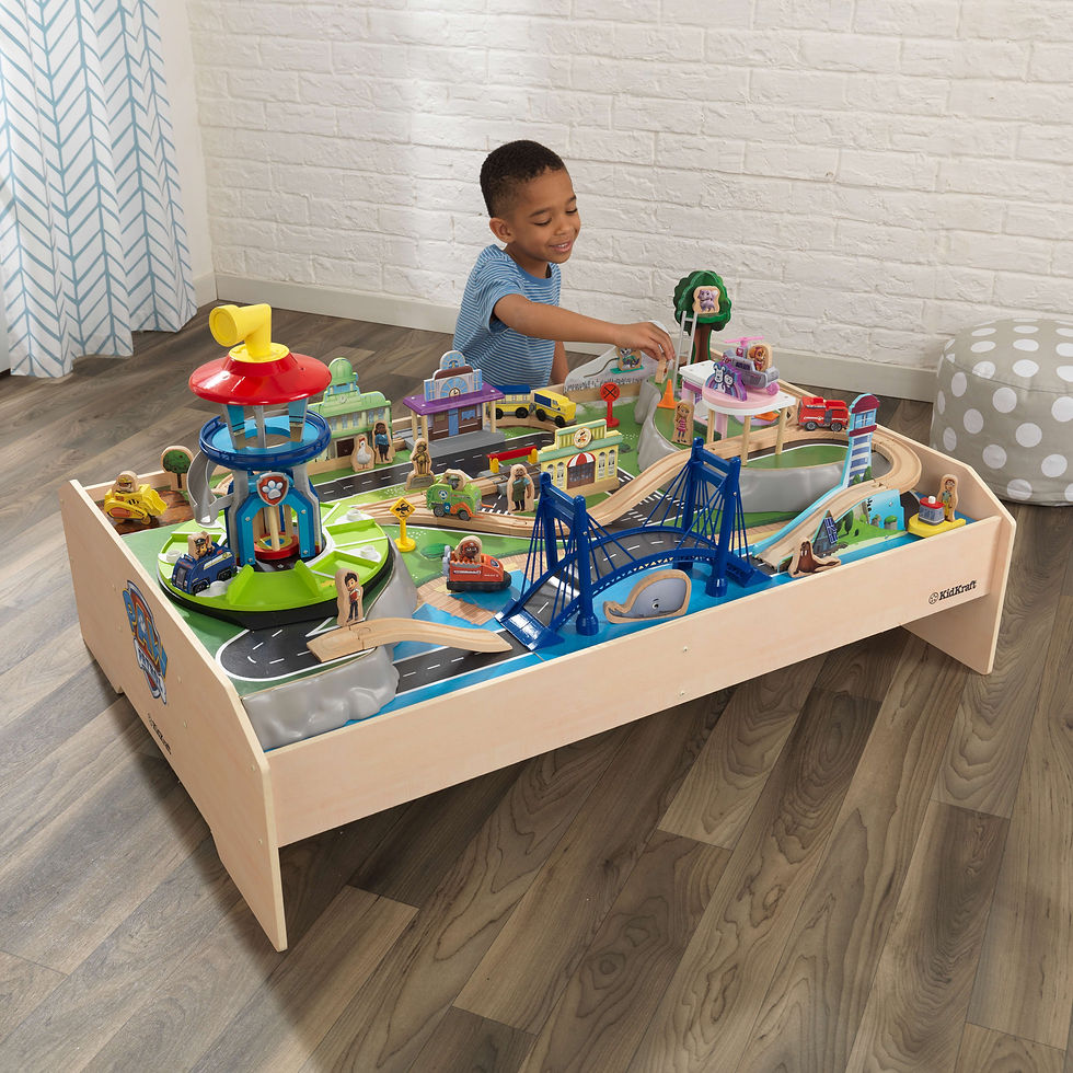 Thumbnail: KidKraft PAW Patrol Adventure Bay Wooden Play Table with Rotating Lookout Tower