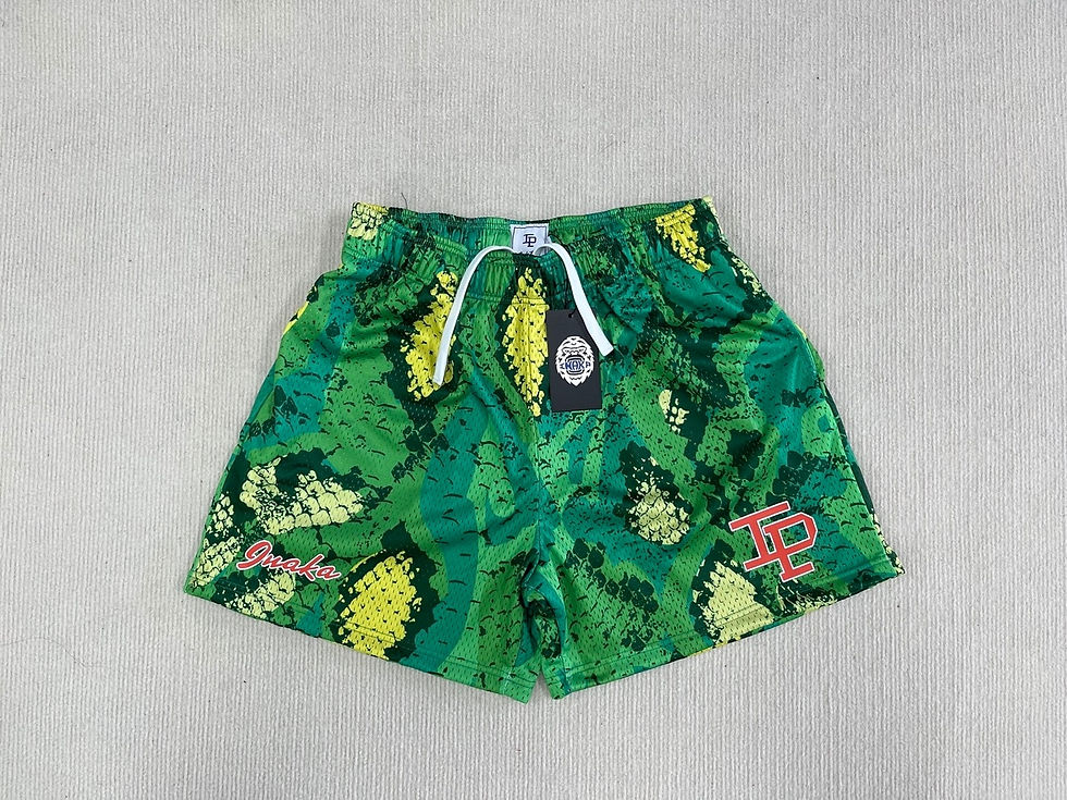 Thumbnail: Inaka Power Shorts 2023 GYM Workout Mesh Double Layer Embroidery Logo Basketbal