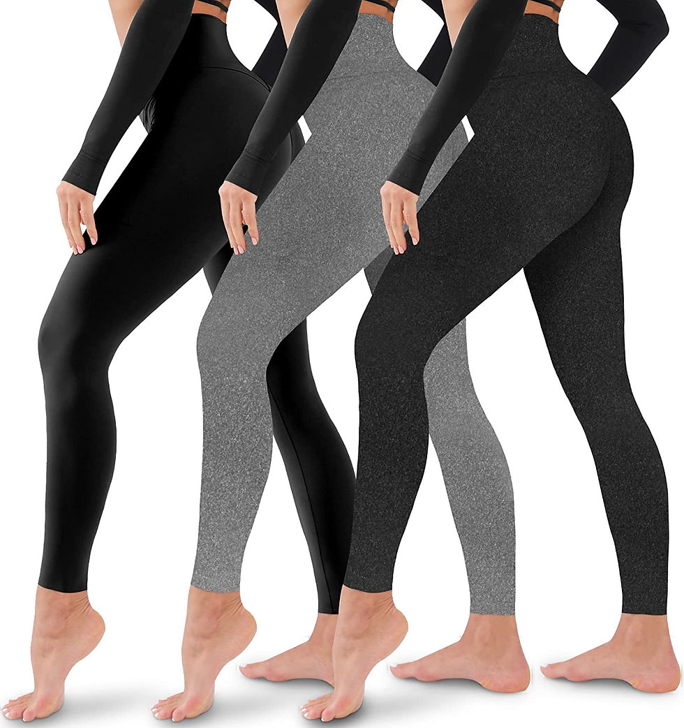 Thumbnail: 3 Pack Leggings for Women-No See-Through High Waisted Tummy Control Yoga Pants 