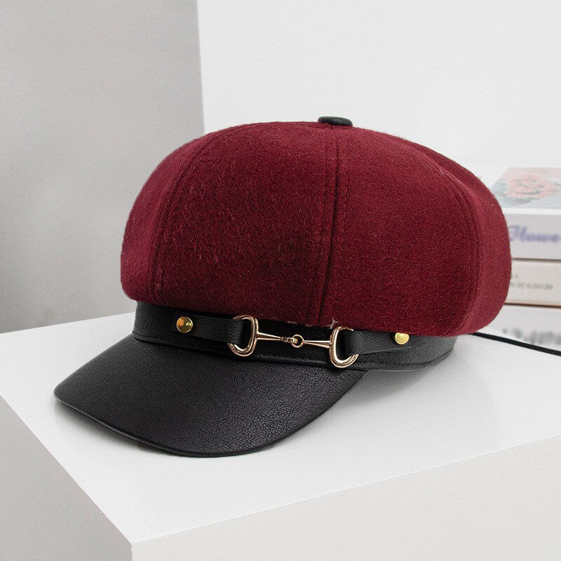Thumbnail: NEW Women Berets England Female Retro boinas berets caps for women hats Fashion