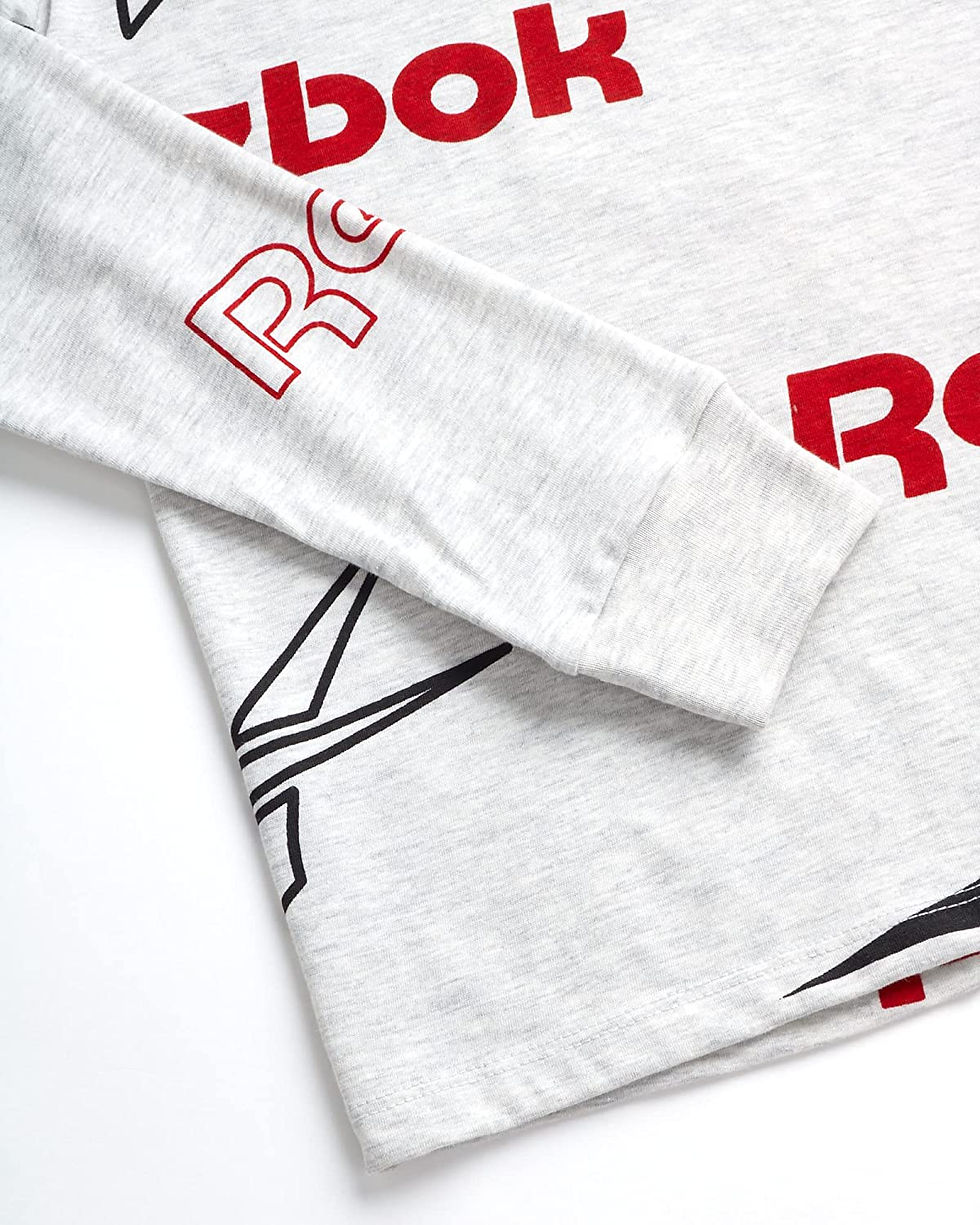 Thumbnail: Reebok Boys' Active Jogger Set - 3 Piece Long Sleeve Shirt and Sweatpants - Per