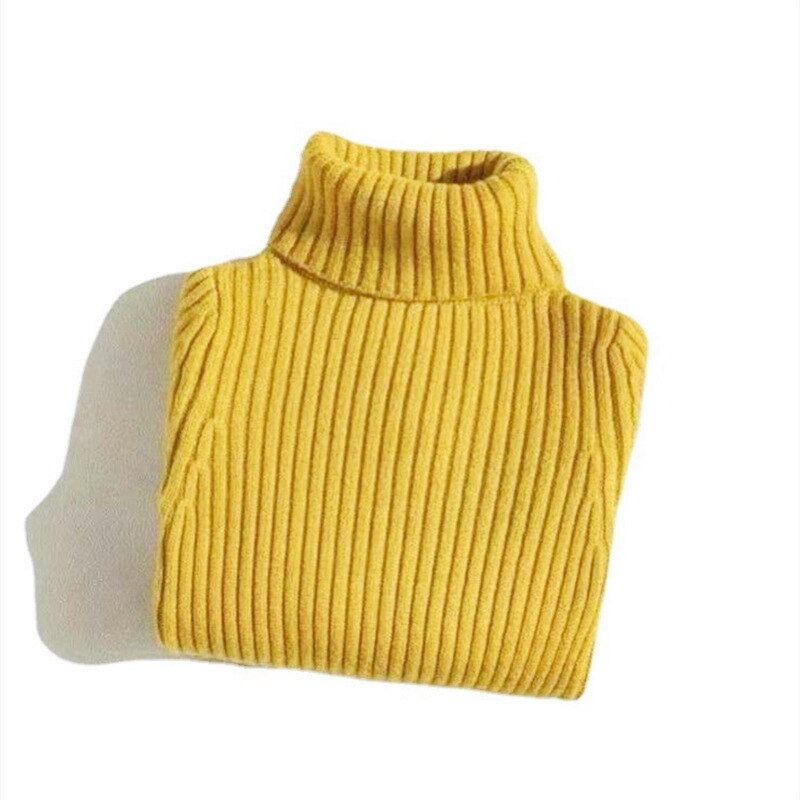 Thumbnail: Autumn Boys Girls Turtleneck Sweaters Winter Kids Clothes Warm Pullovers Girls 