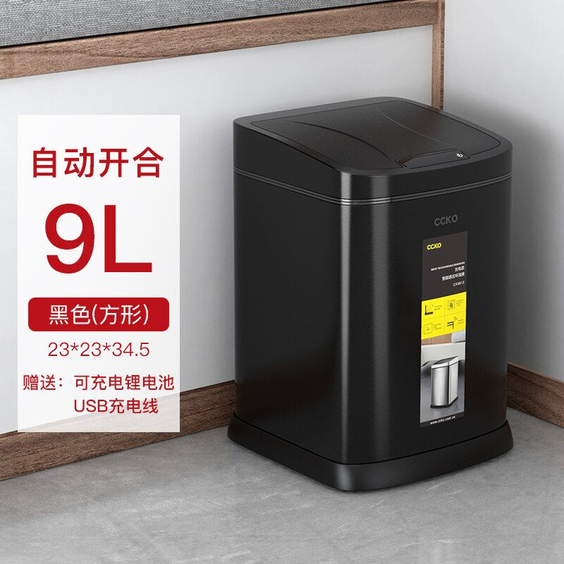 Thumbnail: Bathroom Kitchen Smart Trash Can Home Toilet Office Trash Can Household Kitchen