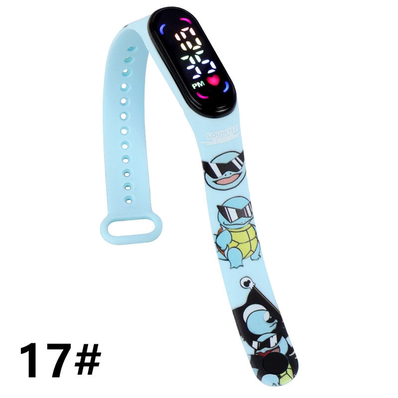Thumbnail: Pokemon Strap LED Electronic Watch Fashion Colorful Bracelet Touch Waterproof A