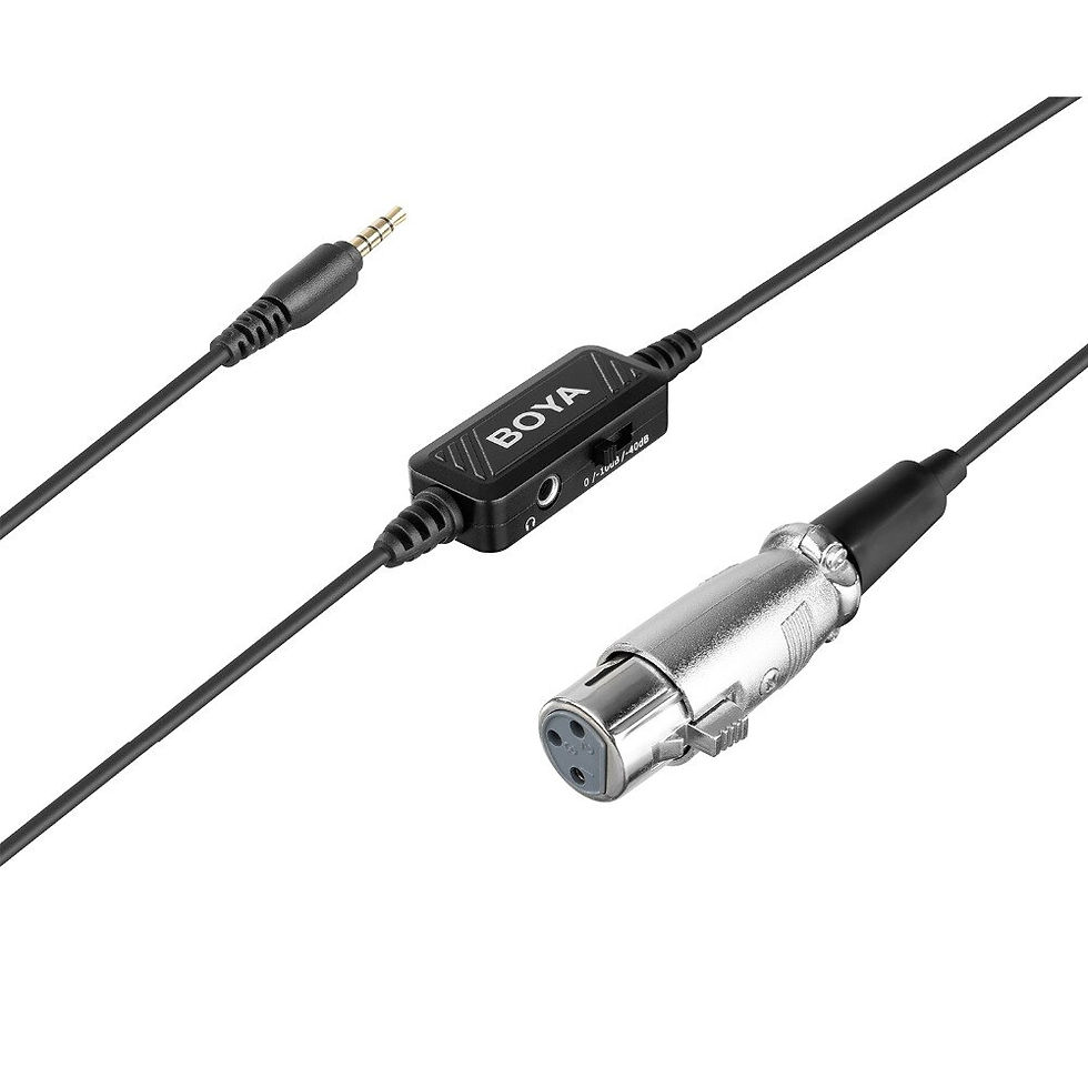 Thumbnail: BOYA BY-BCA6 6m(20ft) XLR to 3.5mm Plug Microphone Cable for iPad iPhone iPod A