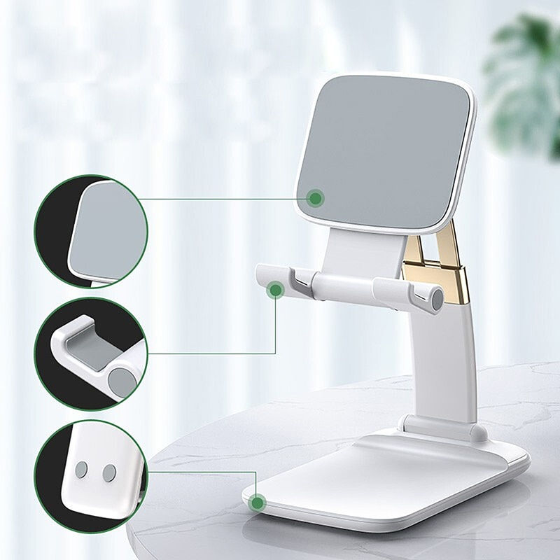 Miniatura: Creative lazy desktop bedside phone holder portable multifunctional folding tel