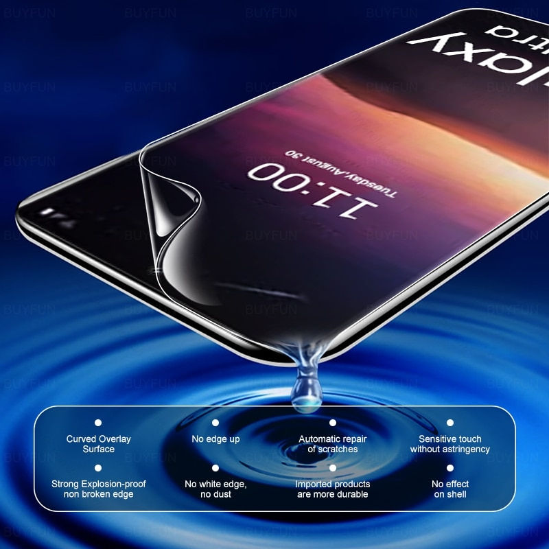 Thumbnail: 3To1 Front Back Hydrogel Film for Samsung Galaxy S23 Ultra Screen Protector Not
