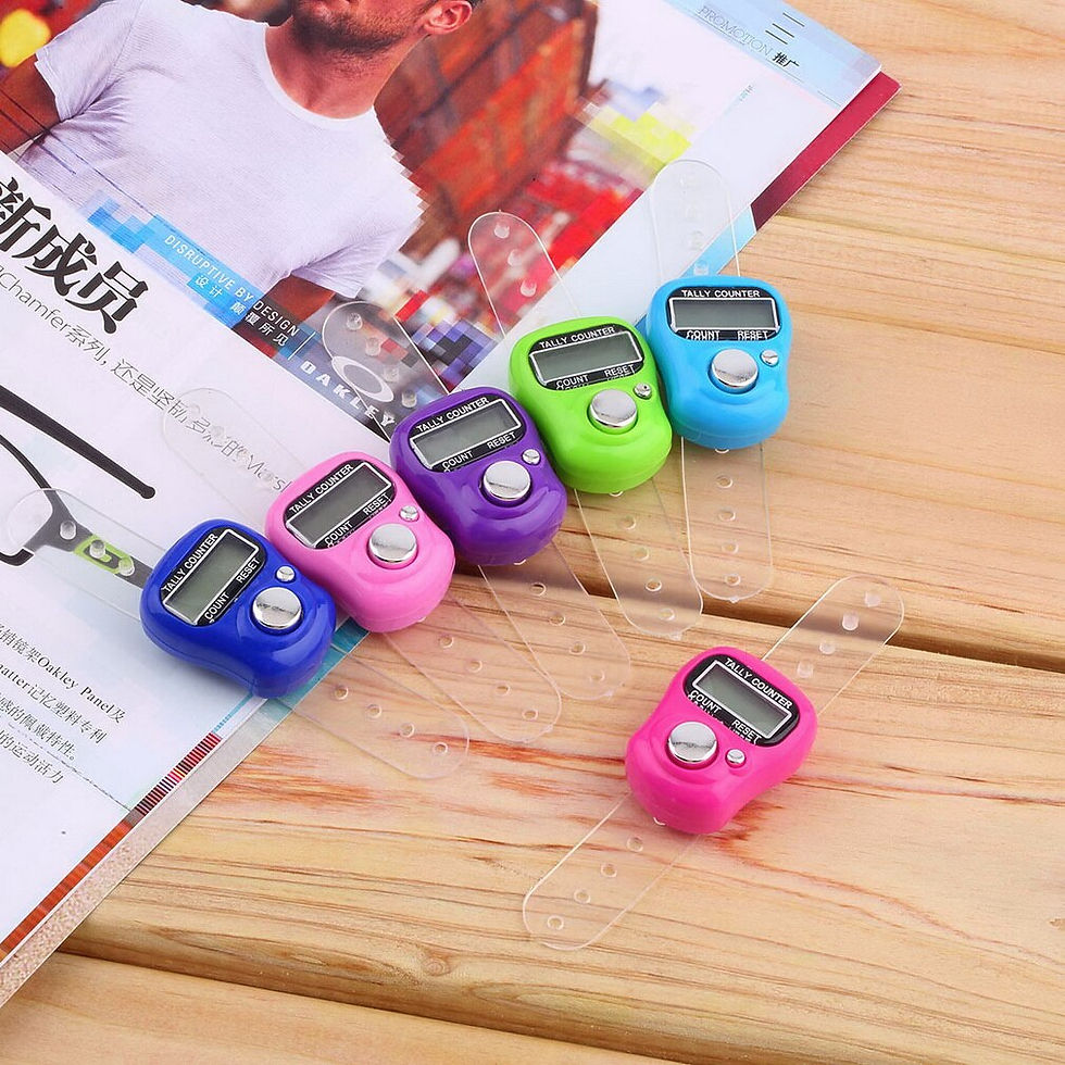Миниатюра: Electronic Digital Finger Ring Tally Counter Hand Held Knitting Row Counter Cli