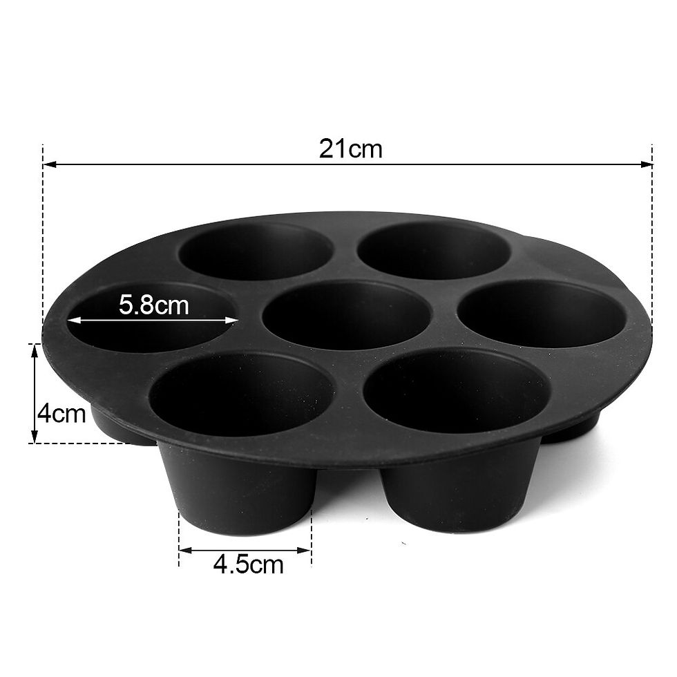 Миниатюра: 7 Holes Airfryer Silicone Pot Muffin Cake Cup Mold Baking Pan for Pastry Air Fr