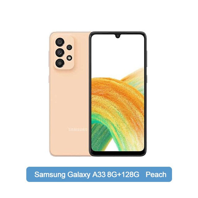 Thumbnail: Original Samsung Galaxy A33 5G Smartphone 90Hz Exynos 1280 Octa-core Super AMOL