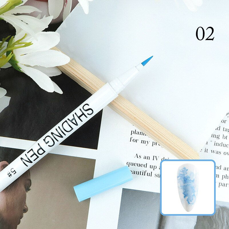 Thumbnail: 1Pc Waterproof Nail Art Graffiti Pen Abstract Lines Flower Sketch Drawing Nail 