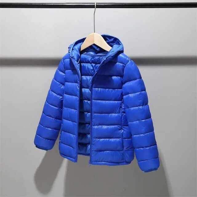 Thumbnail: Children 2-14 years old down cotton jacket clothes for boys girls cotton padded