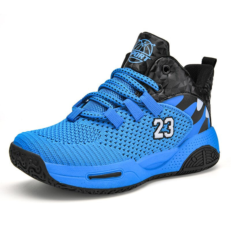 Thumbnail: Brand Children Boys Basketball Shoes Thick Sole Breathable Non-Slip Girls Sneak