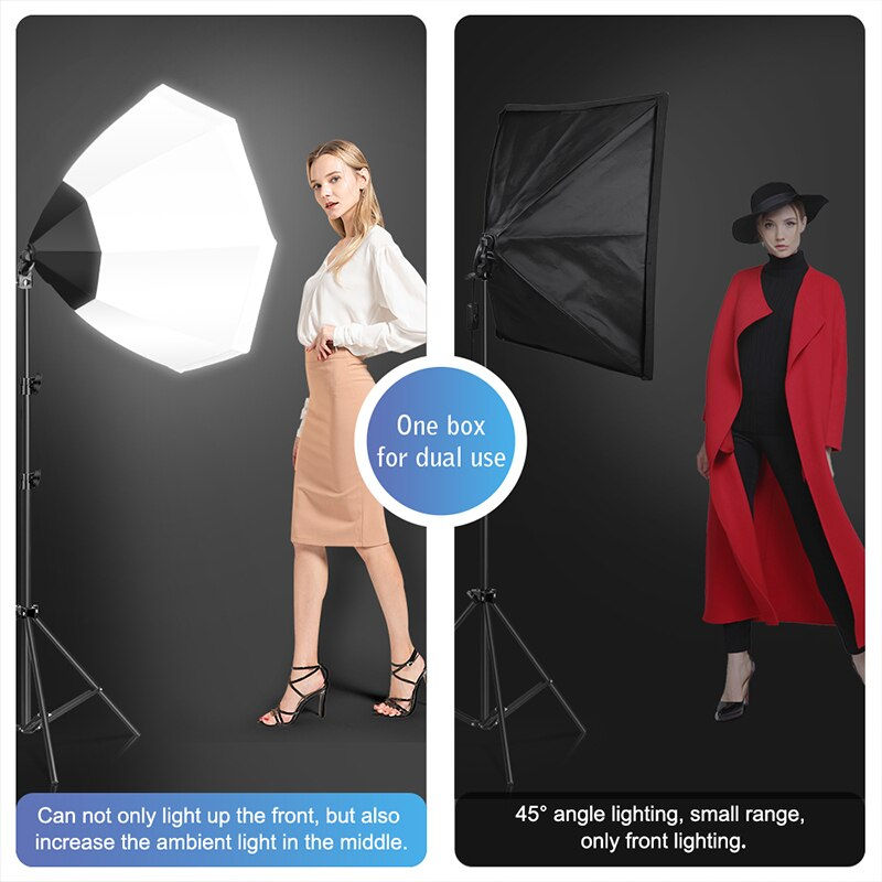 Miniaturbild: SH Photo Studio Kit Softbox Speedlite Portable Octagon Umbrella Softbox With Tr