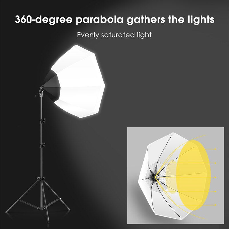 Miniaturbild: SH Photo Studio Kit Softbox Speedlite Portable Octagon Umbrella Softbox With Tr