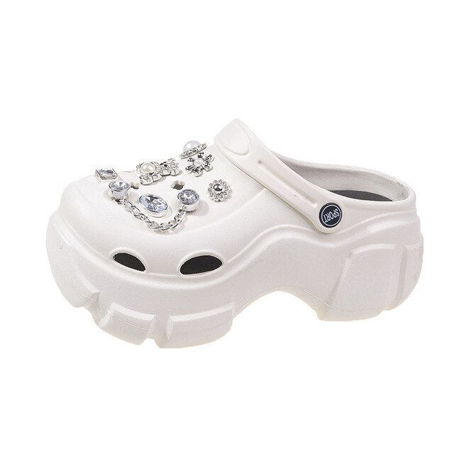Thumbnail: Summer Women Clogs Quick Dry Wedges Platform Garden Shoes Beach Sandals Home Sl