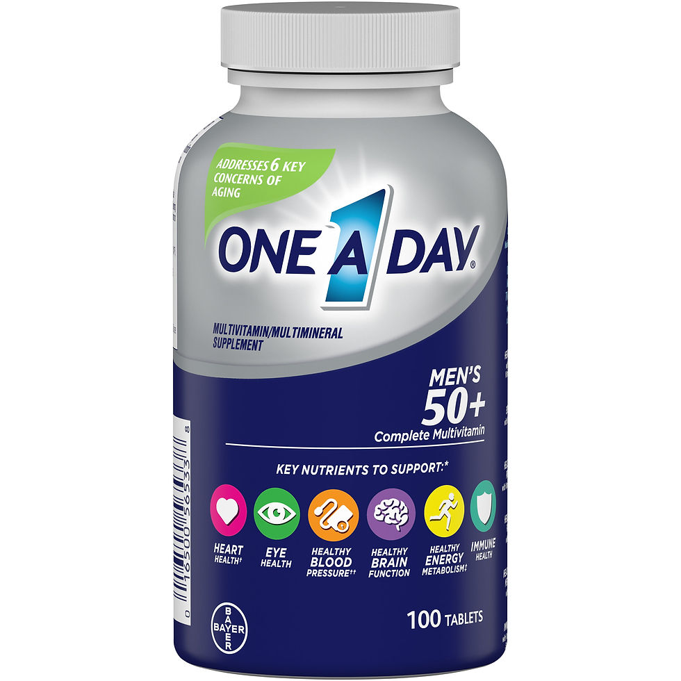 Miniature : One A Day Men's 50+ Multivitamin Tablets, Multivitamins for Men, 100 Ct Keto
