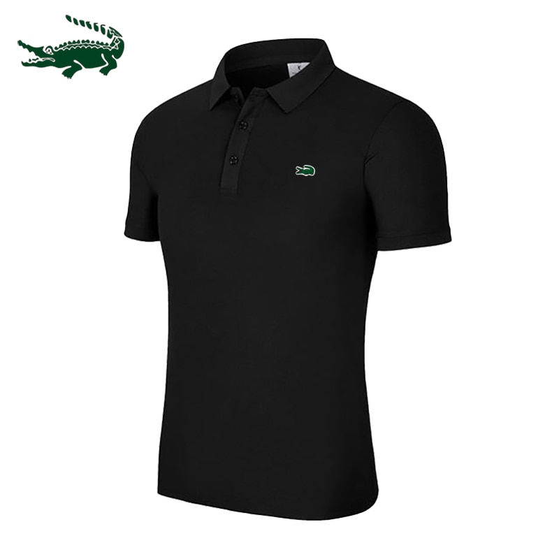 Thumbnail: 2023 New Men's Cotton POLO Polo Shirt Short Sleeve Shirt Business Casual Fashio