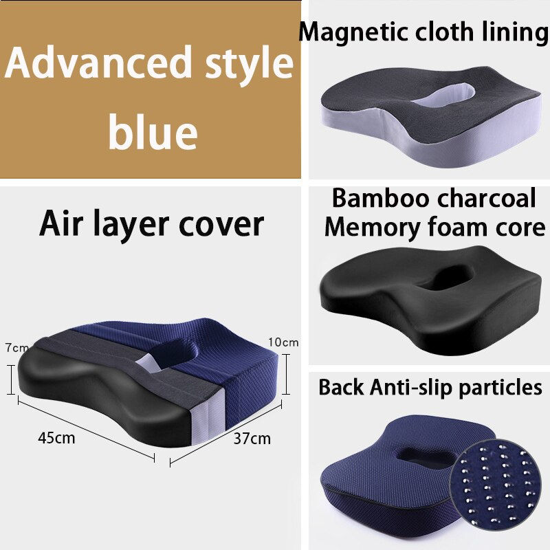 Thumbnail: Memory Foam Lumbar Support Chair Cushion Pillow Orthopedic Seat Cushion For Car