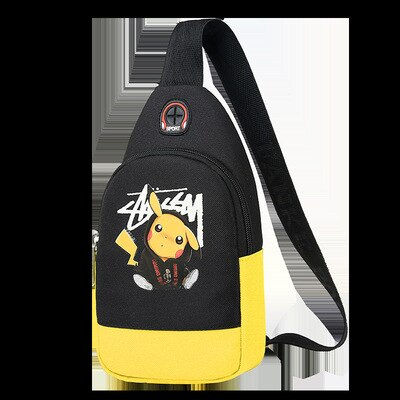 Thumbnail: Pokemon Pikachu Anime Chest Bags Fashion Casual Shoulder Bag Pack Sports Kawaii