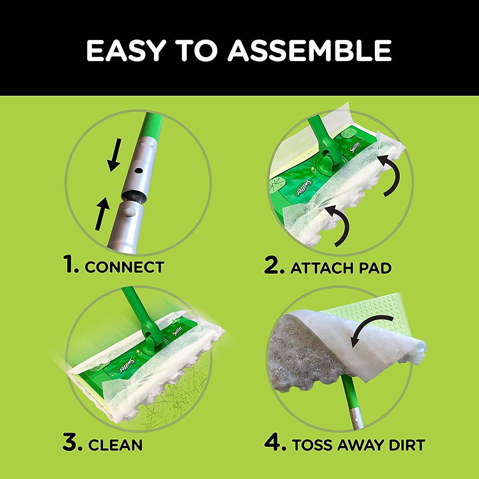 Miniature : Swiffer Sweeper 2-in-1 Mops for Floor Cleaning, Dry and Wet Multi Surface Floor