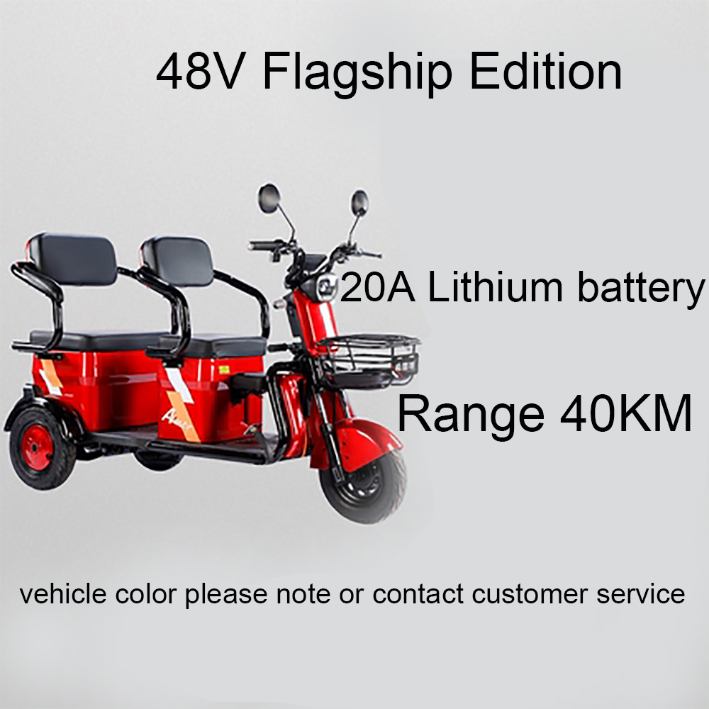 Electric Tricycle for Adult 65km 15km/H 800w60V20AH GPS  Electromobile with Tri