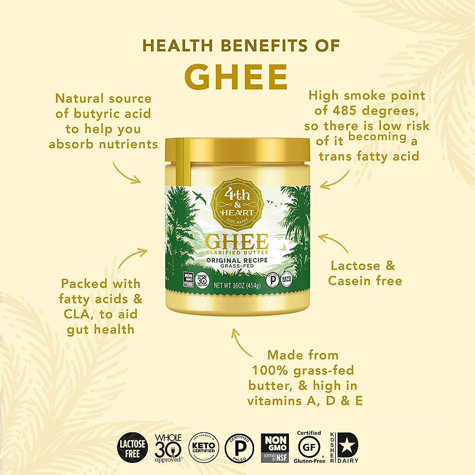Miniatura: 4th & Heart Original Grass-Fed Ghee, 16 Ounce, Keto, Pasture Raised, Non-GMO, L