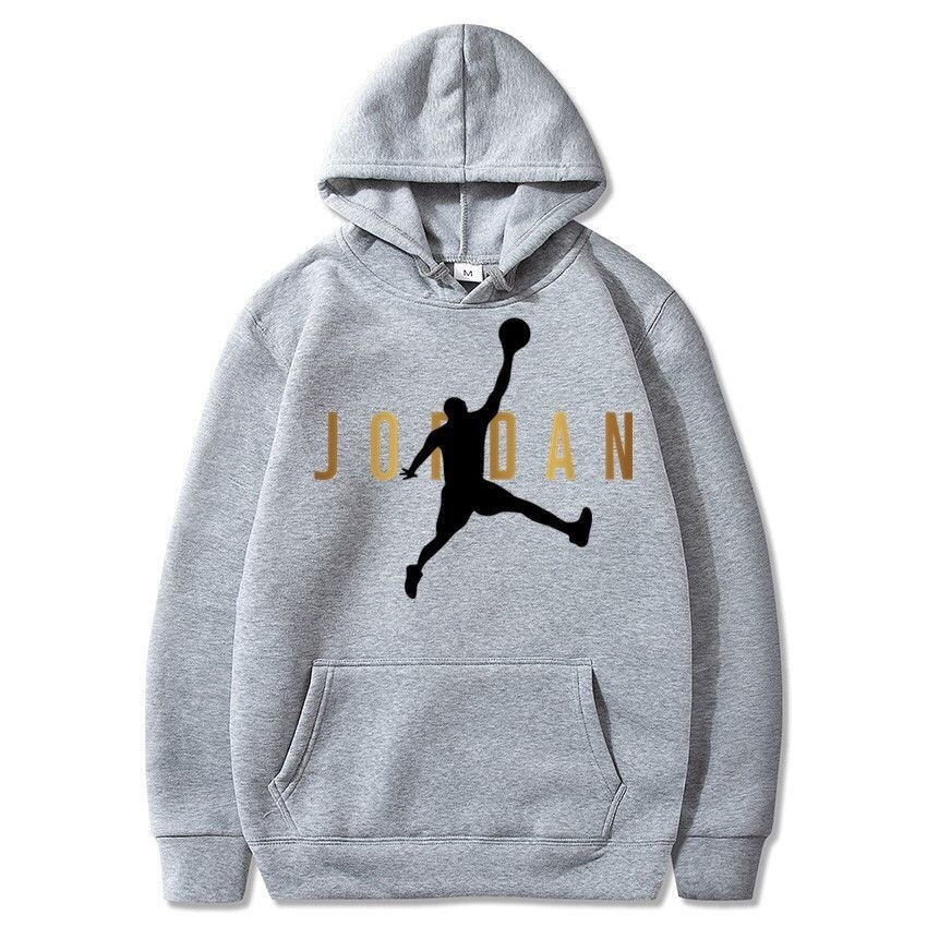 Thumbnail: Men's Sports Brand Hoodie Black Sweater Print Retro Casual Top Autumn Winter Ca