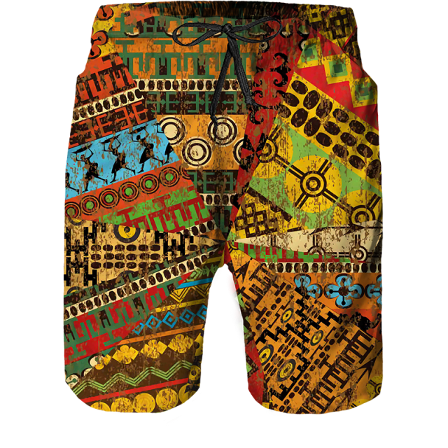 Thumbnail: African Print Women's Men's T-shirts Sets Africa Dashiki Mens Tracksuit Tops Sh